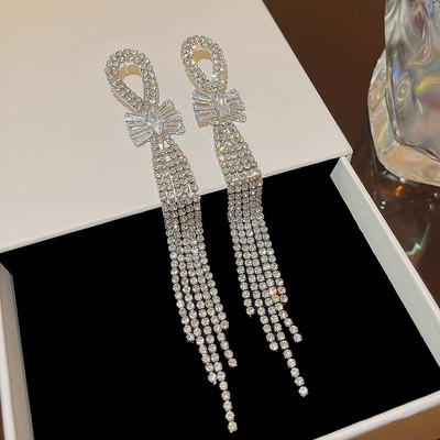 Pinkdudu Nơ Tua Rua Tuyên Bố Bông Tai Nhẹ Sang Trọng Mát-Tone Dangles Tối Giản Cao Cấp Trang Sức Thời Trang Cho Nữ PD2015
