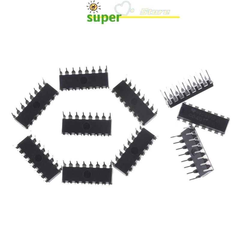 AN.MART 10 Chiếc CD4017BE 4017 CD4017 Bộ Chia Thập Kỷ IC VN