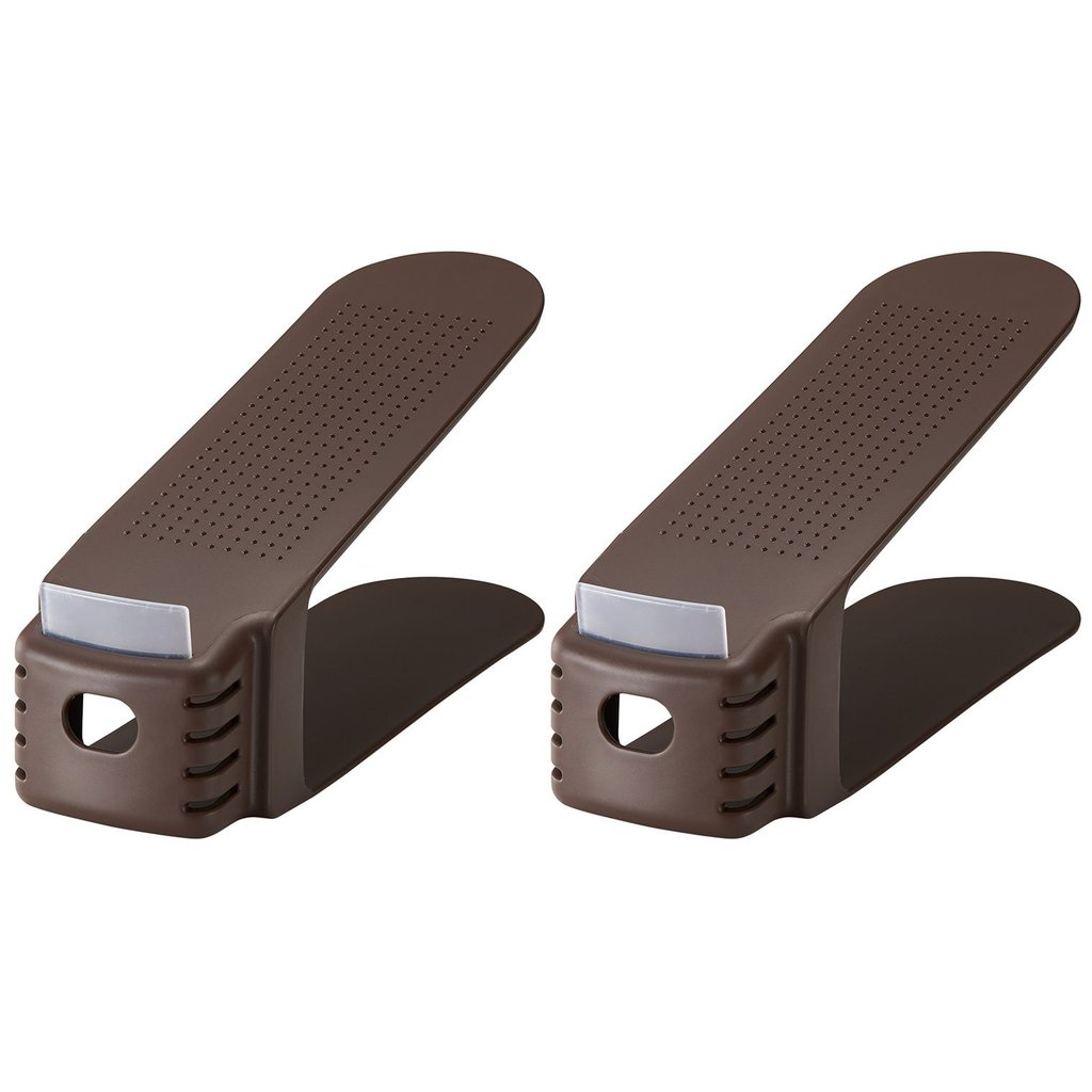 Like-it Shoe Storage Space-Saving Double Storage Capacity Shoe Holder Slim 2P (Width 8 x Depth 26 x 