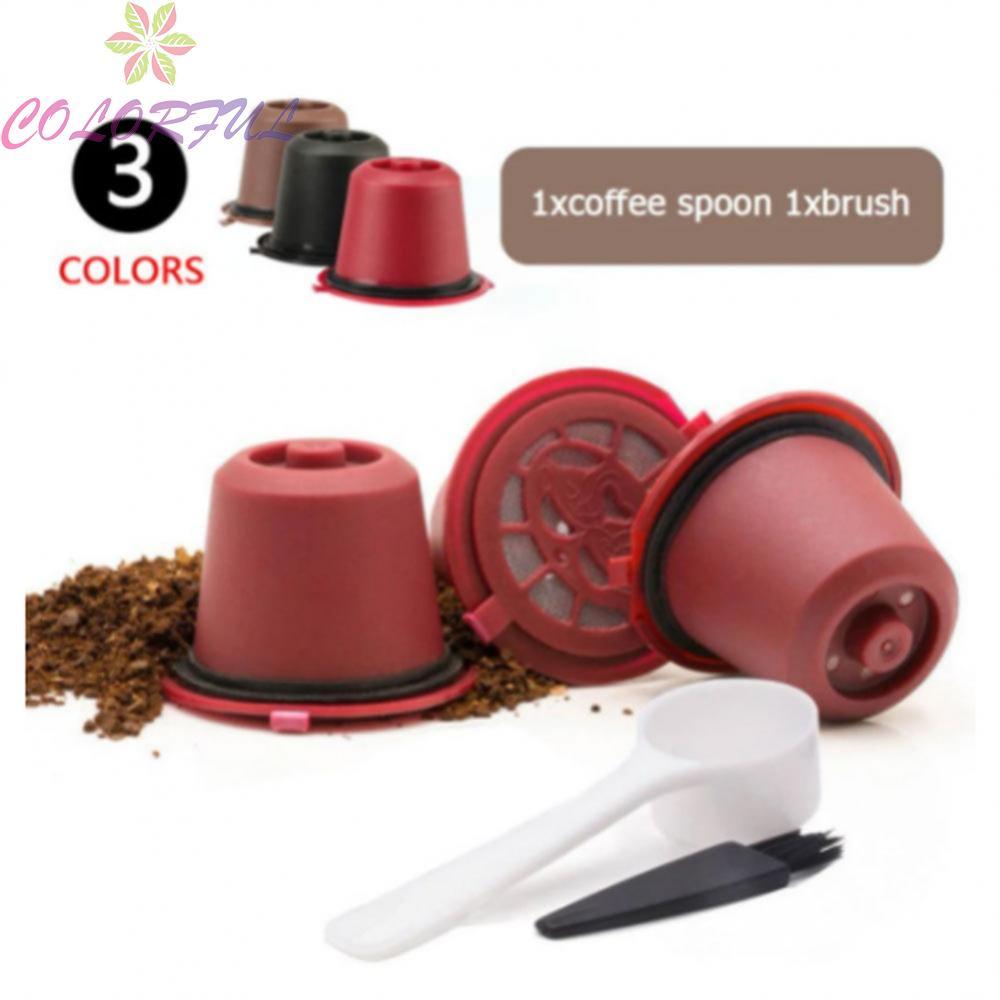 Enjoy Hassle Free Coffee Brewing Reusable Capsules for Nespresso Set of 3