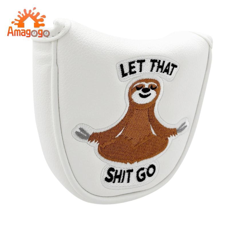 Sloth Golf Mallet Putter Head Cover Đáng Yêu Độc Đáo Câu Lạc Bộ Golf Head Cover