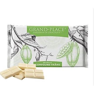 Socola trắng Grand Place 500gr-gói chiết lẻ từ gói nguyên 1kg(nên đặt hỏa tốc ship thường mùa hè dễ bị chảy scl)