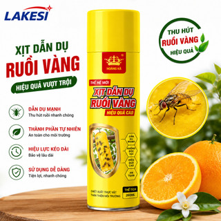 Chai keo xịt bẫy ruồi vàng, thu hút côn trùng dung tich 450ml và 260ml 58