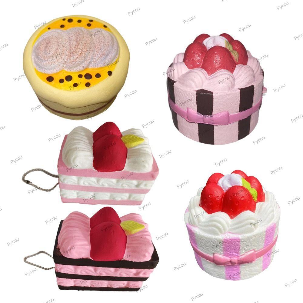 Đồ chơi bóp bánh PYCOU, Đồ chơi bóp Fidget chống căng thẳng mềm mại, Phim hoạt hình phục hồi chậm Mo