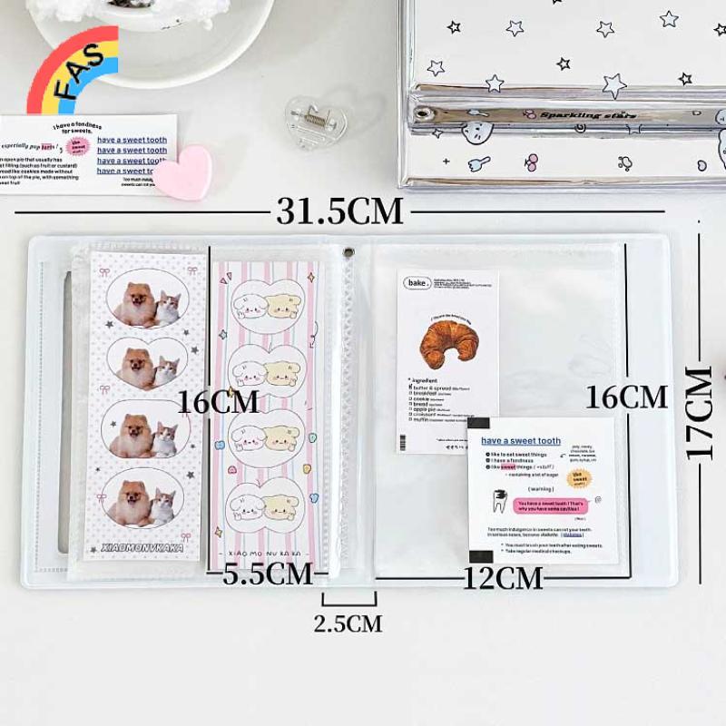 [FAS] Phim Hoạt Hình 4 Lưới Idol Card Photo Booth Album Cho 40 Chiếc 2x6 Inch Dải Ảnh Đánh Dấu Trang