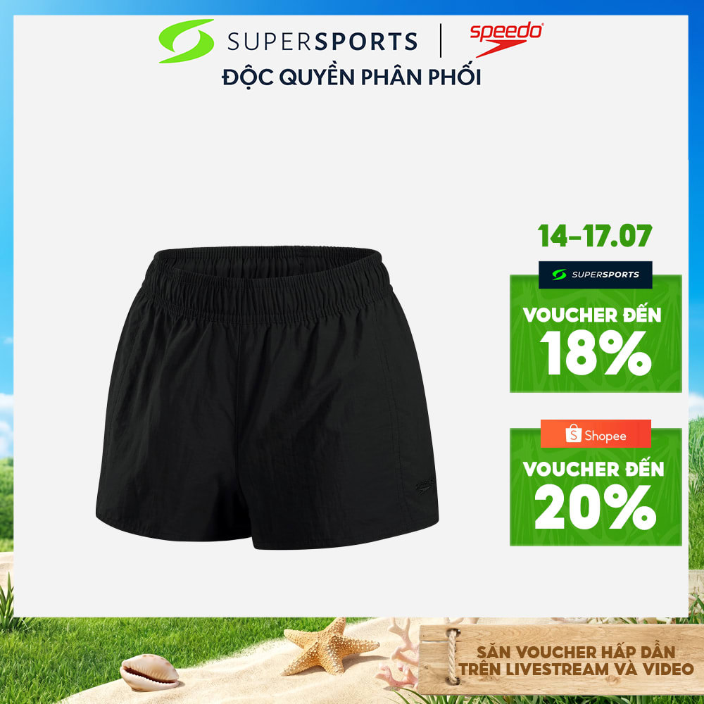 Quần Đi Biển Nữ Speedo Essentials - Đen - 8-125380001