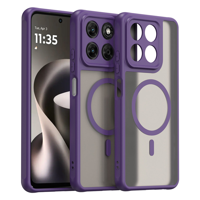 Ốp Lưng Cho Motorola Moto G37 Power G47 G37 ELVEV Mờ Mờ Mờ Cứng PC + TPU Chống Thấm Nước Bảo Vệ Hút