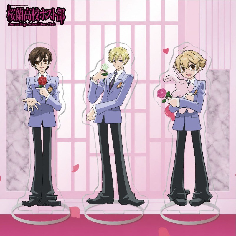 Câu lạc bộ chủ nhà trường trung học Ouran Móc khóa Anime ‌Haruhi Fujioka Kyoya Ootori Nam Móc Chìa K