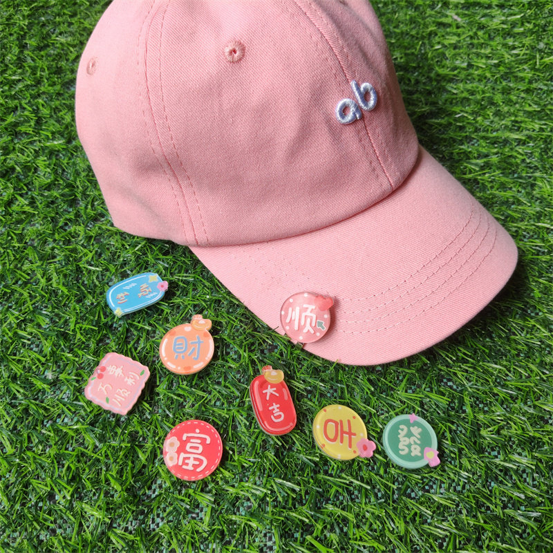 Từ Fortune Smooth Good Fortune Golf Hat Clip Mark Golf Location Ball Mark Green Ball Location Mark G