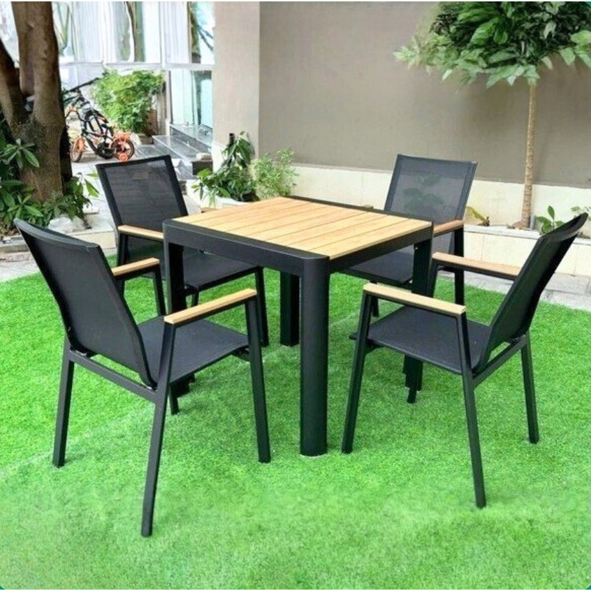 Bộ bàn ghế ngoài trời Polywood BGNT04