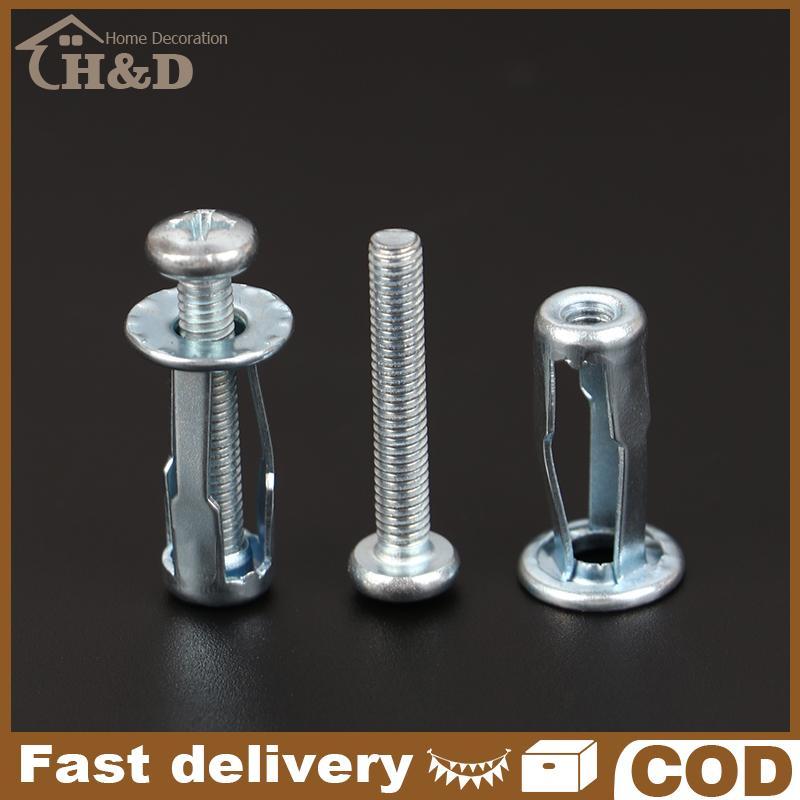 10 Bộ m4/M5/M6 Jack Nuts xe kim loại vít cánh hoa Nuts với vít cho Hollow tường sắt da