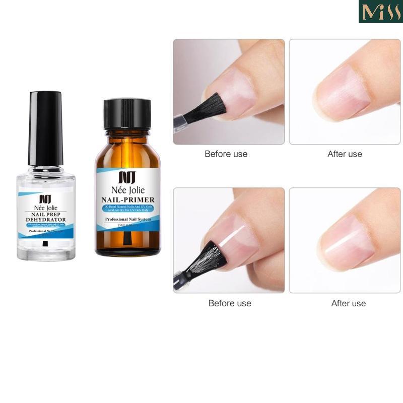 Miss * Gel Nails Polish Primer 15ml Acid Natural Nail Prep Dehydrate Nail Bond Primer Air Dry Superi