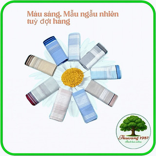 Khăn mùi xoa tiệp , khăn tay bỏ túi nam nữ 100% cotton 43x43cm
