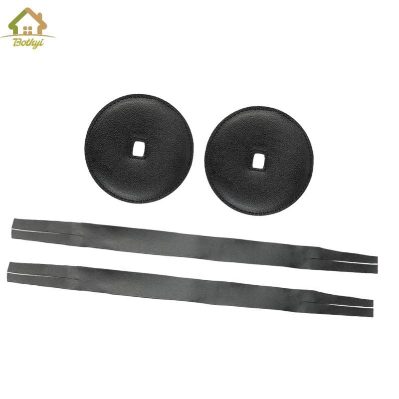 Bothyi 2 Chiếc Cymbal Tay Cầm Đai Cymbal Sửa Chữa Da PU Mềm Dây Đeo Thay Thế Cymbal Dây Đeo Tay Có M