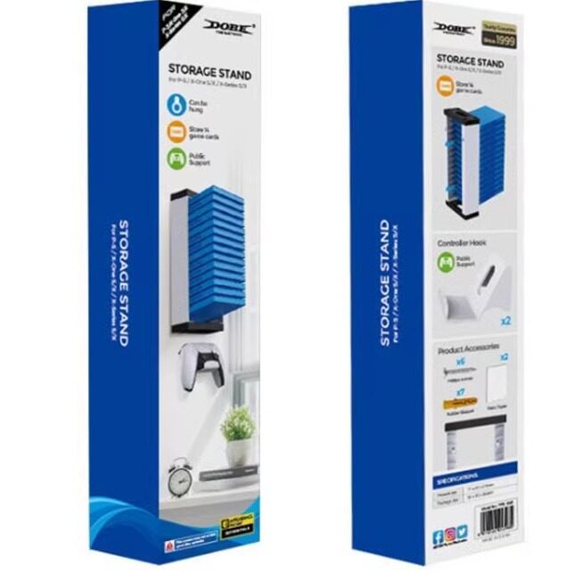 DOBE PS5 Trò Chơi Đĩa Lưu Trữ CD Treo Tường Giá Đỡ xbox Tay Cầm Treo Tường PS4 CD Phụ Kiện