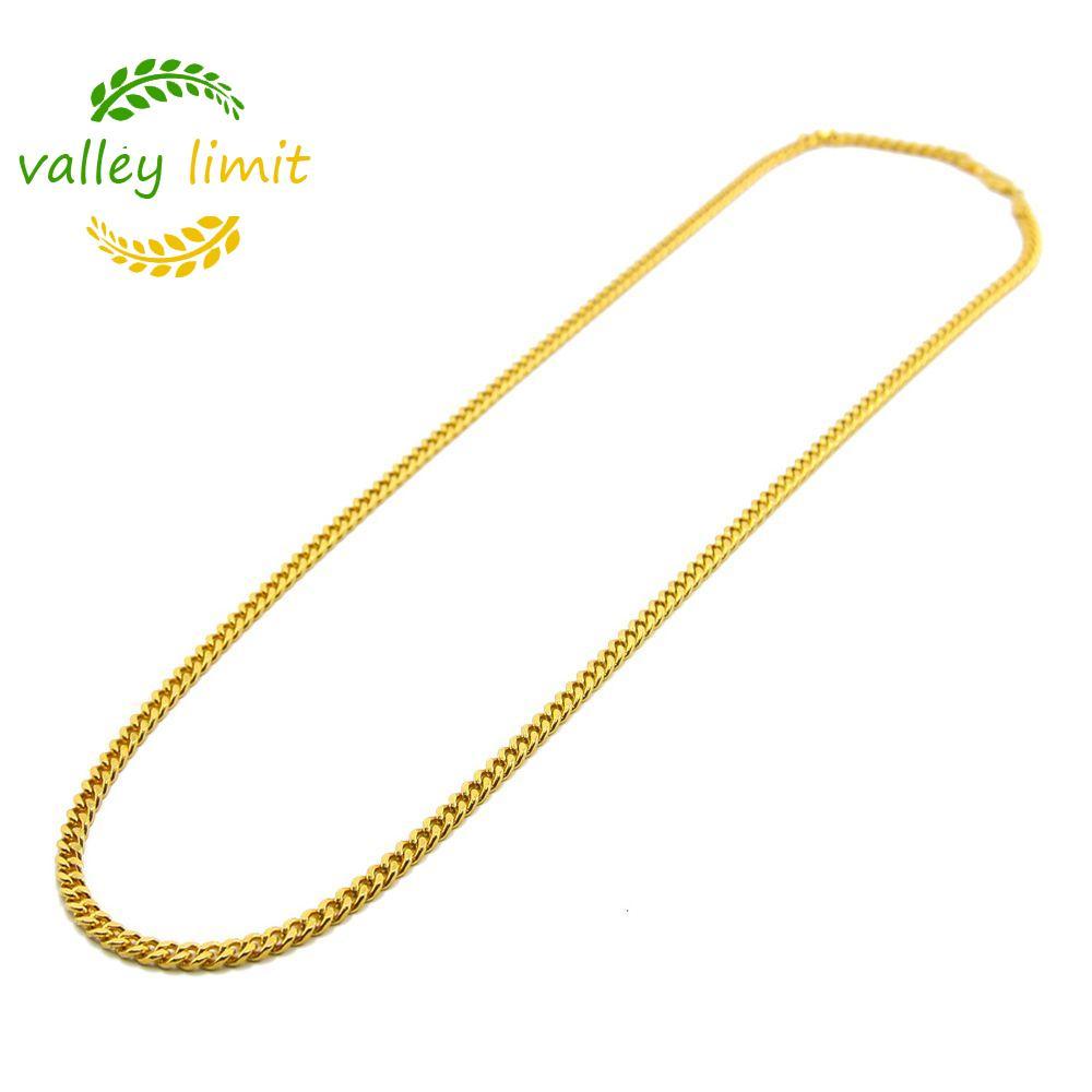 valley limit VALLEY LIMIT Thép không gỉ Choker Liên kết Khóa mạ Unisex Cuba