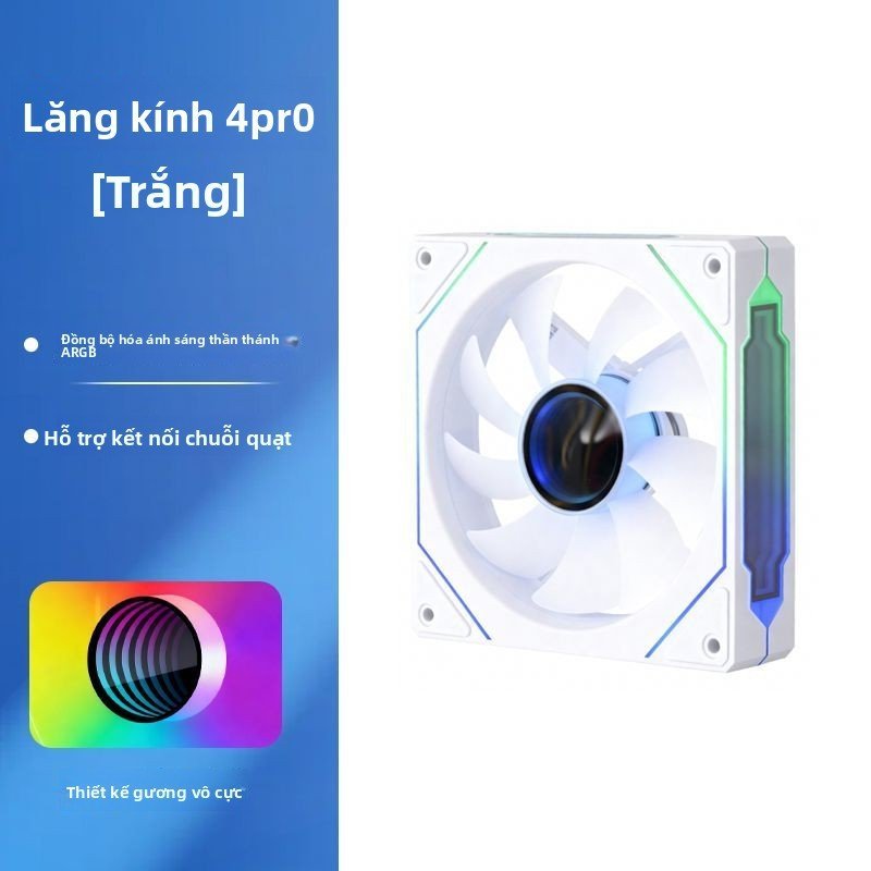 Quạt tản nhiệt case Prism 4pro 12CM đồng bộ ARGB siêu êm cho máy tính bán chạy giao nhanh cao cấp nh