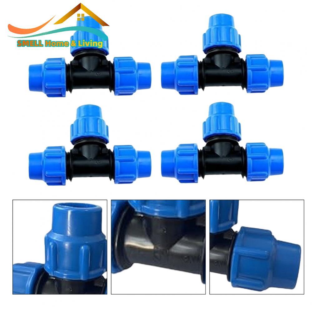 20mm 25mm 32mm T-Piece Lắp cho ống PE cho sân vườn PE80 PE100 để tưới tiêu