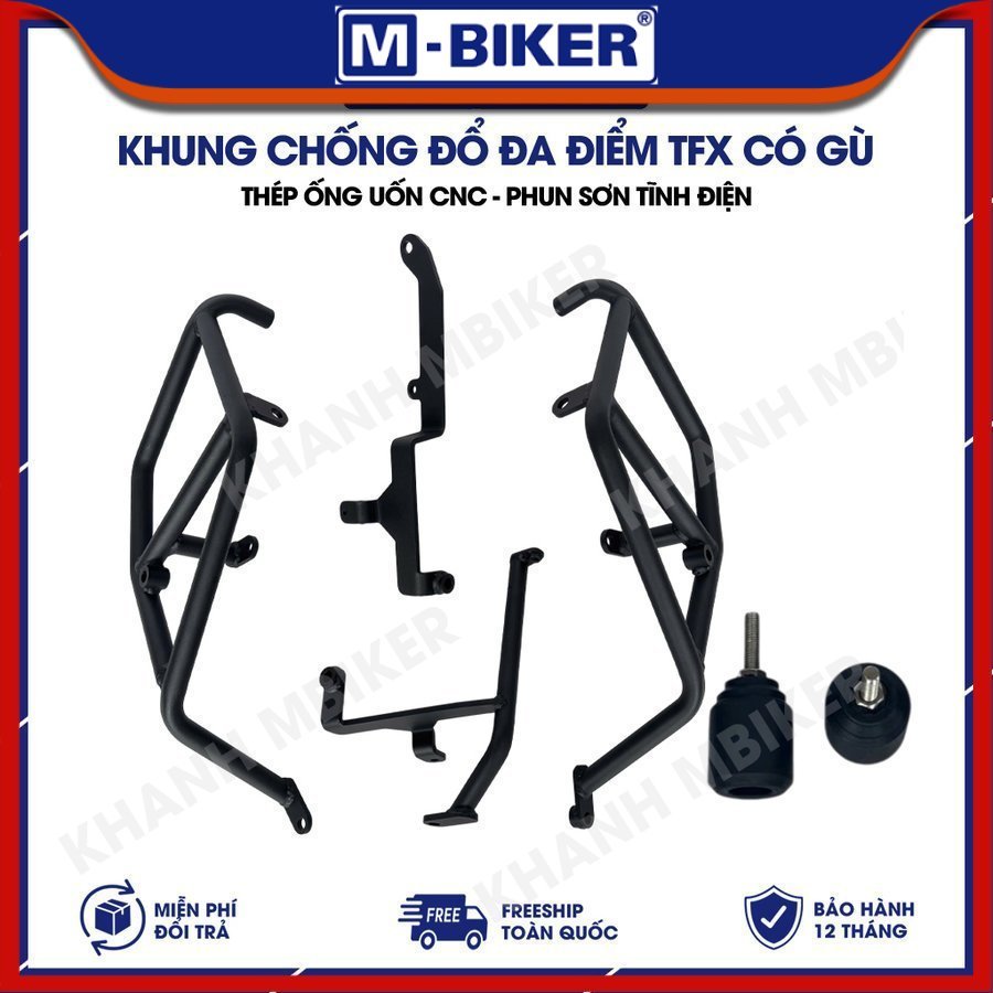 Chống đổ TFX kèm gù, Khung chống đổ đa điểm TFX, Gù chống đổ  TFX, Chống đổ có gù cho Yamaha  TFX
