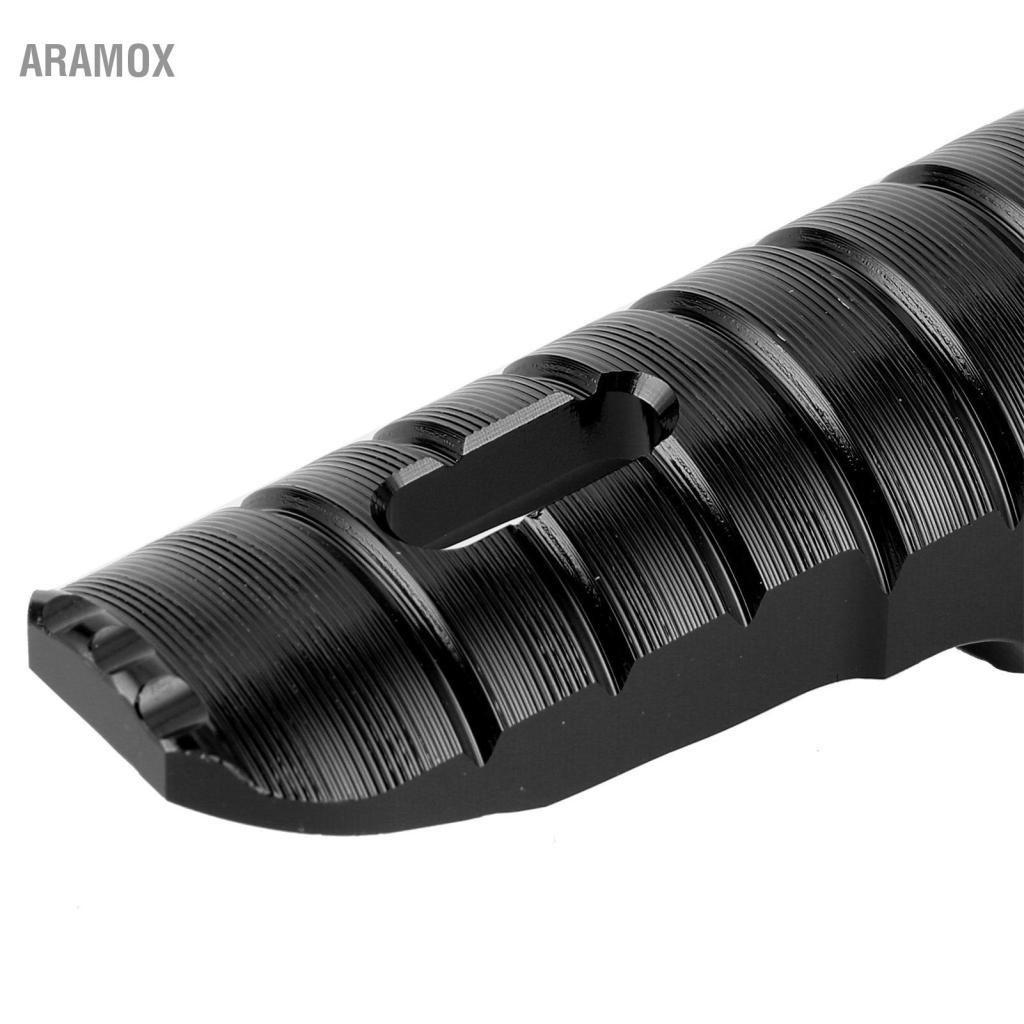 Aramox Chỗ Để Chân Cho Ninja Z125 Z900 Yctze Cặp Chân Trước Chốt Hợp Kim Nhôm Màu Đen Bàn Đạp Phù Hợ