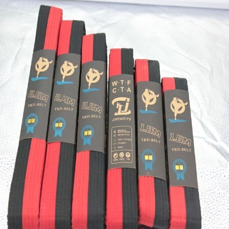Đai Taekwondo đai đen đỏ, cần thiết để huấn luyện chuyên nghiệp màu đen