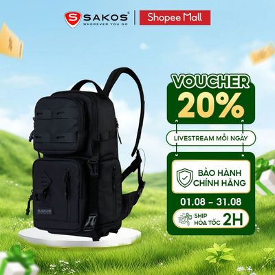 Túi máy ảnh SAKOS LUMINOX Chống Sốc Trượt Nước Nhẹ Đeo Chéo Đựng Phụ Kiên Máy - Chất Liệu Polyester