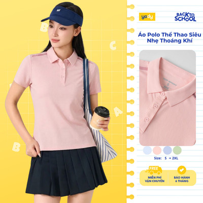 Áo Polo Nữ Yody Áo Phông Thể Thao Nữ Siêu Nhẹ Phom Slim Fit WAPO26A050