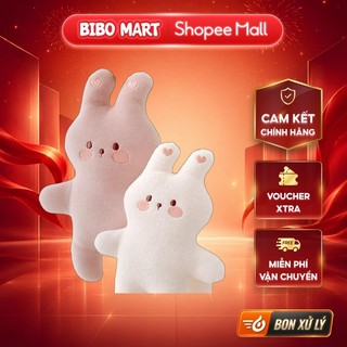 Thỏ Bông Má Hồng Cho Bé Chất Liệu Vải Nhung Mềm Mại Họa Tiết Đáng Yêu - Bibo Mart