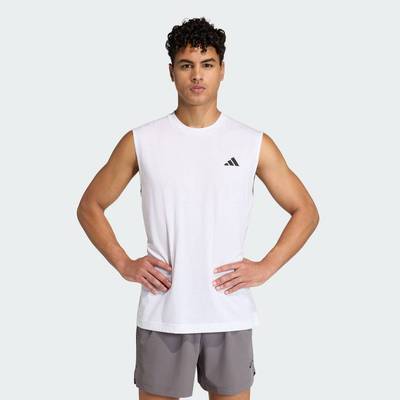 adidas Gym & Training ÁO THUN KHÔNG TAY WORKOUT ESSENTIALS FEELREADY Nam trắng KD5424