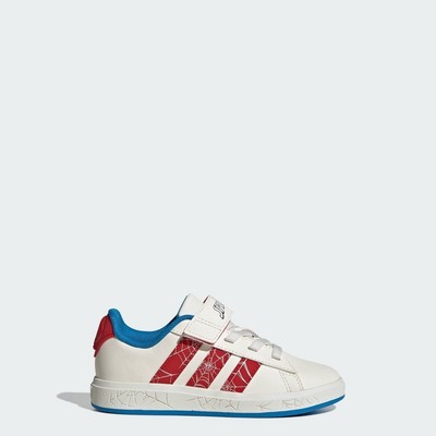 adidas Phong cách sống Giày adidas Marvel Spider-Man Grand Court Trẻ em trắng JS0778