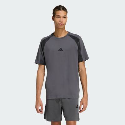 adidas Phong cách sống ÁO THUN RẰN RI Nam Xám KC0709