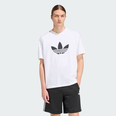 adidas Lifestyle ADICOLOR TREFOIL TEE Men White KE0901