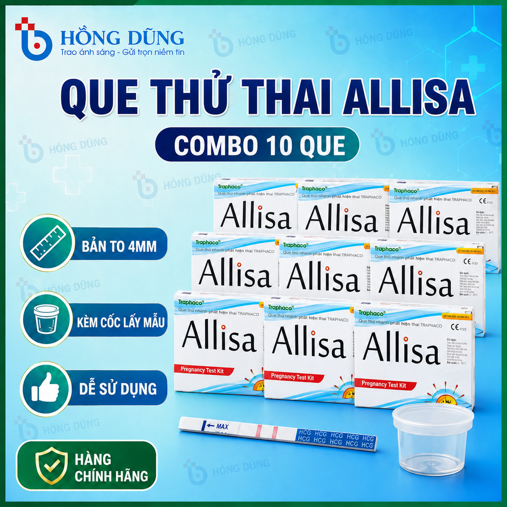 [ƯU ĐÃI SỐC] COMBO 10 Que Thử Thai ALISA
