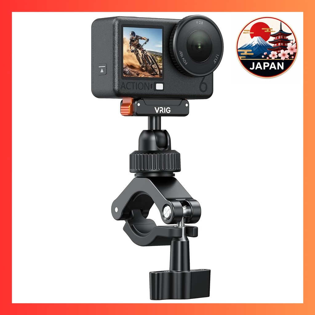 ［Directly from Japan］VRIG Camera Bike Mount Compatible with Osmo Action 65Pro43 Handlebar Mount Magn