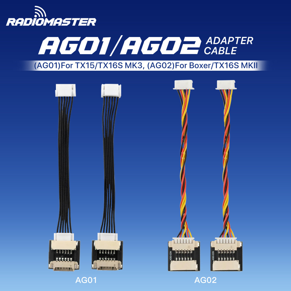 RadioMaster AG01 AG02 Hall Gimbal Cáp chuyển đổi thế hệ chéo JST-GH sang JST-SH 70mm cho TX16S MK3 T