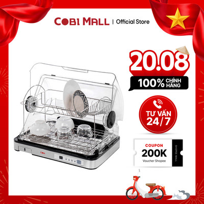 Máy Sấy Bát Cobi 46L, Sấy UV Khử Khuẩn Và Nhiệt Độ Cao, Nhỏ Gọn, Nhiều Chế Độ - Cobihome