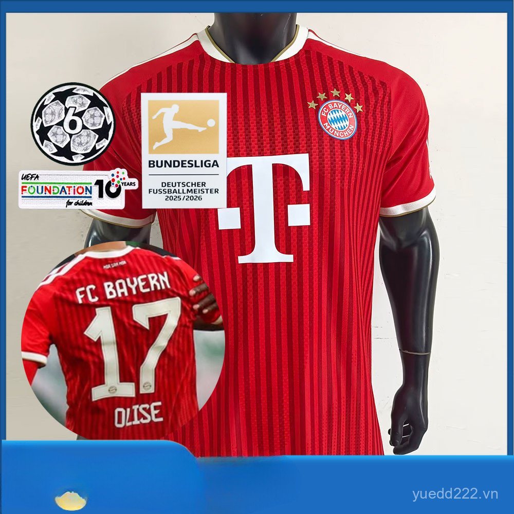 Bayern Munich 2026-27 Game Season Home Jersey Player Edition Tùy chỉnh, Tên và Số Jersey QDU7