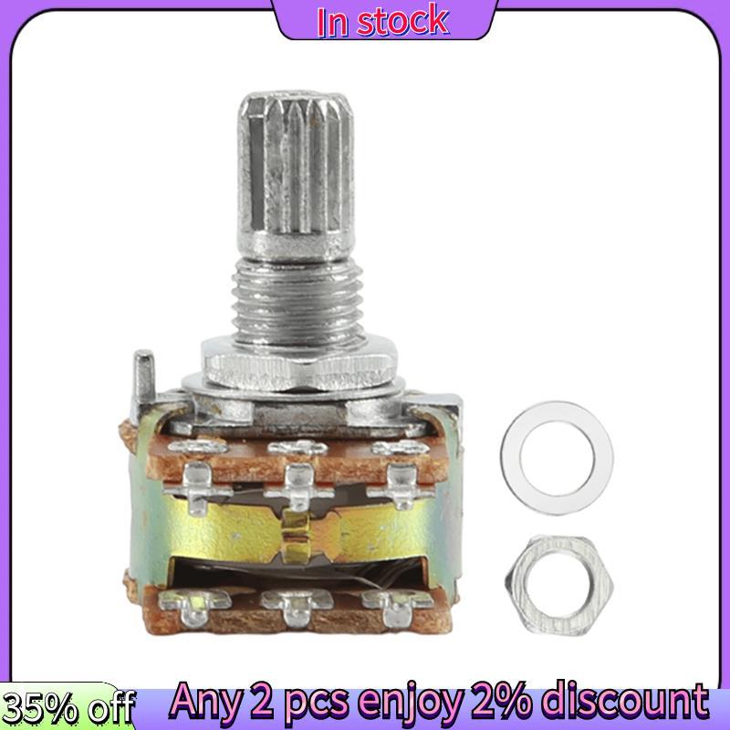 Còn hàng-1 chiếc bạc kim loại B50K 50K ohm 6 chân viền kép Chiết áp 3.8 * 2.8 * 1.7cm