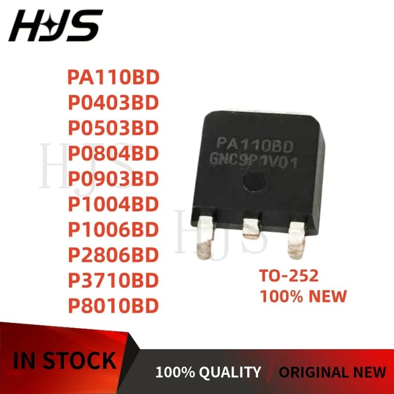 5 Cái / lốc PA110BD P2806BD P0804BD P3710BD P1004BD P8010BD P0403BD P0503BD P0903BD P1006BD TO-252 M