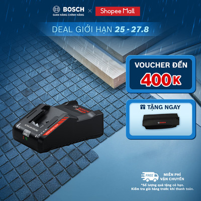 Bộ sạc siêu tốc Bosch EXPERT EXAL18V-160 – 16A, 3 chế độ sạc, Active Air Cooling 2.0