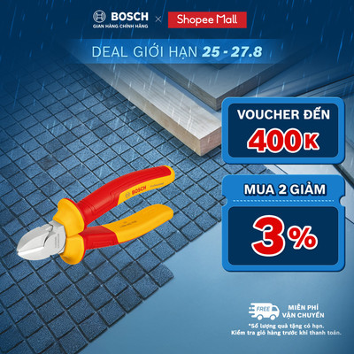 Kềm Cách Điện VDE Bosch – Đa năng, An Toàn Tuyệt Đối 1000V