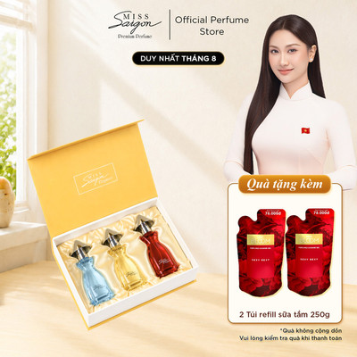 Bộ sưu tập Nước hoa Miss Saigon Elegance - Mystic Allure (3 chai x 15ml)