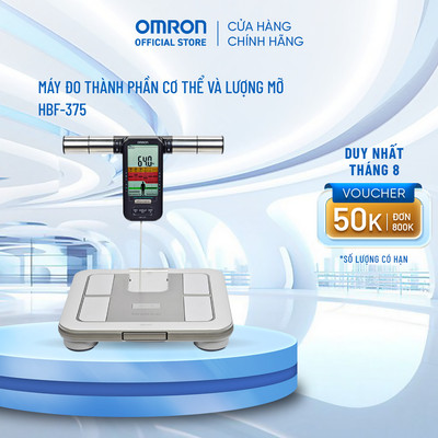 Cân Đo Thành Phần Cơ Thể & Lượng Mỡ OMRON HBF-375 - Dùng 8 Cảm Biến Để Đo Toàn Bộ Cơ Thể