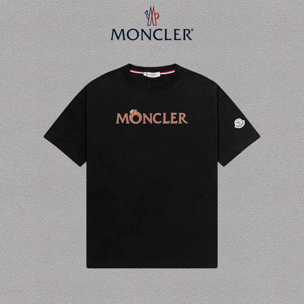 Moncler / Moncler 2026 Đầu Xuân Áo Thun Nam Nữ Tay Ngắn Cặp Đôi Slim Fit Sáng Tạo Đơn Giản Dạo Phố T