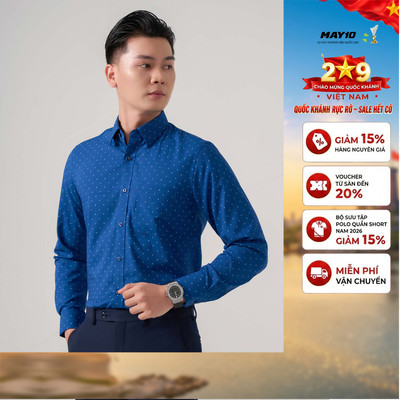 Áo Sơ mi nam dài tay May10 form RegularFit mã 010125129 AH403