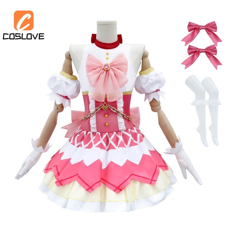 Walpurgisnacht Rising Madoka Kaname Cosplay Quần Áo Trọn Bộ Trang Phục Trang Phục Cho Bé Gái Váy Màu