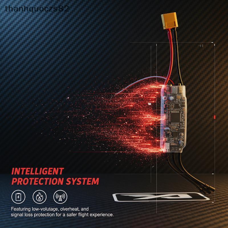 T & O 1pcs không chổi than ESC 2-4S BEC ESC HV hai chiều không chổi than ESC 30A 40A cho thuyền RC d