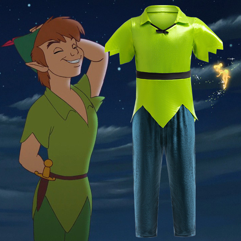Cậu Bé cosplay Peter Pan Peter Tay Ngắn Phù Hợp Với Trẻ Em Halloween Trình Diễn Sân Khấu Chơi Trang 