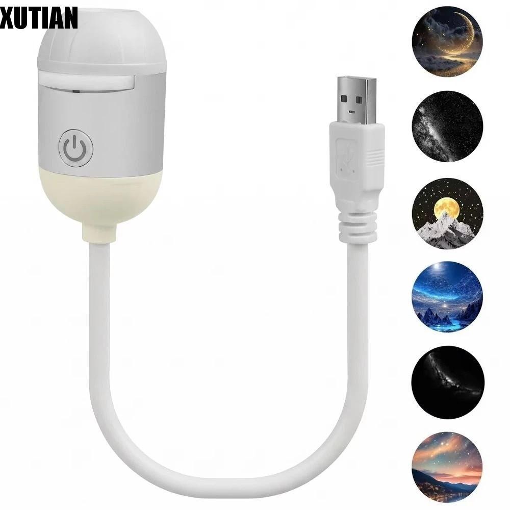 Đèn khí quyển XUTIAN Galaxy, Đèn chiếu bầu trời đầy sao thiết kế nhỏ gọn chạy bằng USB, Galaxy Dream