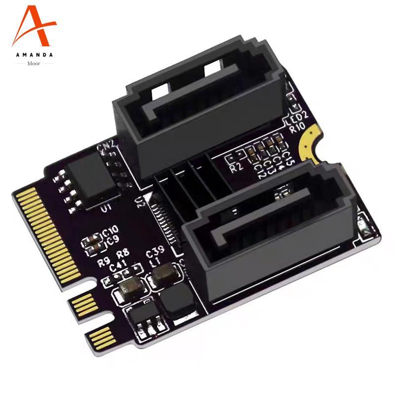 Thẻ mở rộng M2 sang SATA3.0 KEY A + E WIFI M.2 sang SATA HDD Adapter Thẻ JMB582 không có ổ cứng